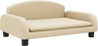 vidaXL Divano per Bambini Crema 70x45x30 cm in Tessuto - Vidaxl