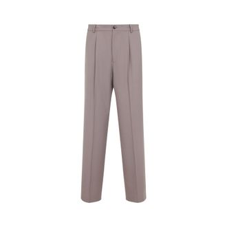 Dries Van Noten Light Lilac Penrud Wool Pants-Uomo