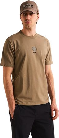 HUGO BOSS Heren-T-shirt met korte mouwen Globe (Lichtgroen)