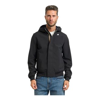 K-Way Zwarte Waterdichte Korte Herenjas - Heren - Zomerjassen - Zwart - 3XL - Nylon - Jassen