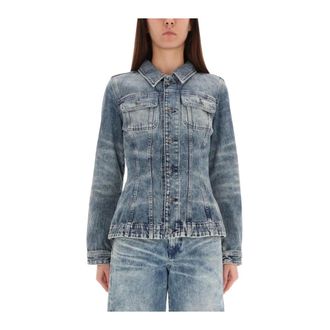 Diesel Dames, Jassen, Blauw, Maat: S Denim