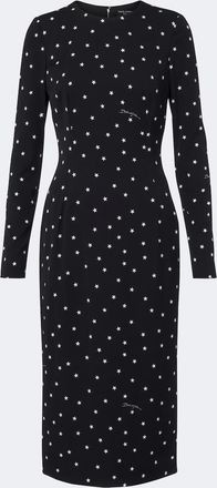 Dolce & Gabbana Vestido corto en mezcla de seda estampado