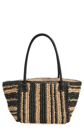 Madewell Handwoven Leather Medium Tote in Natural Multi at Nordstrom Rack
