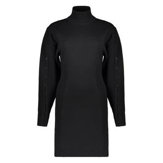 Diesel Kleedjes, Dames, Zwart, XS, Wol, Trui met col