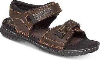 Rockport Mens Darwyn Quarter-Strap Sandal In Brown