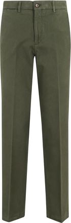 BRIGLIA 1949 Broeken, Dames, Groen, M, Bruine Slim Fit Modal Broek