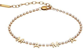 Alex and Ani Mama Tennis Bracelet in Gold at Nordstrom