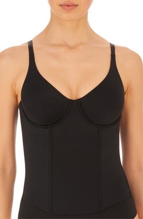 Natori Liquid Tank Bustier in Black at Nordstrom, Size Large