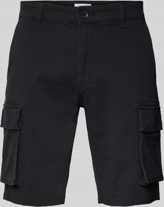 Only & Sons Regular Fit Bermudas aus Baumwoll-Mix Modell CAM STAGE in Black, Größe M