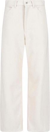 Auralee Pantaloni Ampi In Denim Di Seta