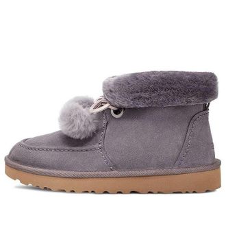 UGG (WMNS) UGG Kyrina Bow Pom Purple Gray 1125390-SHA
