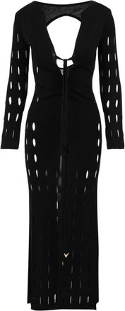 Akep Jurk met lang design - Dames - Kleedjes - Zwart - XS - Kleedjes
