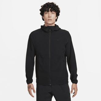 Nike Mens Unlimited Repel Hooded Versatile Jacket in Black | FB7551-010