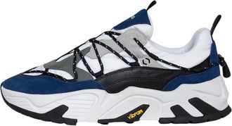Mikakus Barcelona Blauw Glas Fusion Sneakers - Heren - Sneakers - Veelkleurig - 42 EU - Leer - Schoenen