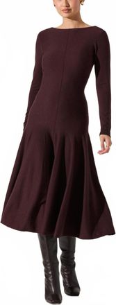 Astr Doreyda Sweater Dress In Eggplant