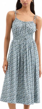 Veronica Beard Millie Ruffled Dress In Lake Mist Multi