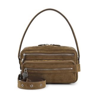 Acne Studios Brown Suede Shoulder Bag