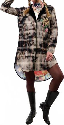 Aratta Queens Rule Shirt Dress In Black