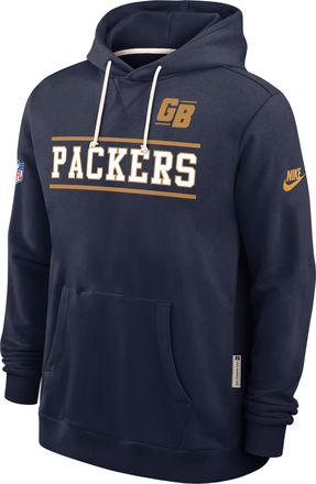 Nike Green Bay Packers Alt Standard Issue Nike Mens Dri-FIT NFL Pullover Hoodie in Blue | 03AZ41SQ7T-PT1