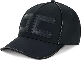 Elisabetta Franchi Cappello da baseball con applicazione logo - Nero