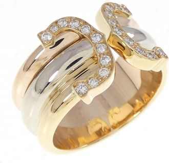 Cartier Pink Gold White Gold Yellow Gold Yellow Gold (18K) Pink Gold (18K) White Gold (18K) Band Ring (Pre-Owned)