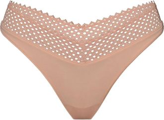 Wolford Romantic Net String - - Underwear - Donna - Rosa - S