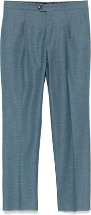 Etro pleated tapered trousers - Blue