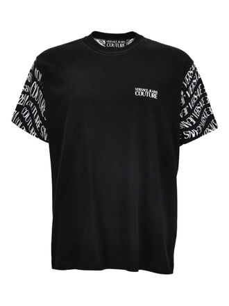 Versace Jeans Couture T-shirt con logo Liquify - Nero