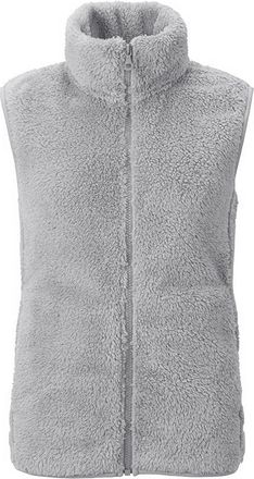 Feoya Womens Fuzzy Fleece Vest Stand Collar Casual Warm Sleeveless Zip Up Sherpa Vest Jackets with Pockets for Fall Winter EU M= Tag XL