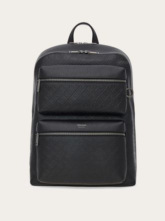 Ferragamo Men Ferragamo Monogram backpack Black