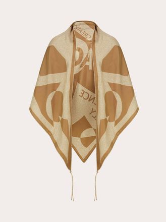 Ferragamo Women Venna print silk scarf Beige
