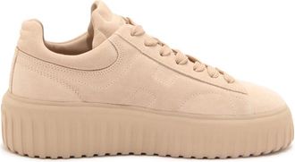 Hogan Strepen Su&egrave;de Schoenen met Memory Foam - Dames - Sneakers - Beige - 38 EU - Su&egrave;de - Schoenen