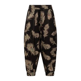 Zimmermann Losvallende Zijden Broek - Dames - Broeken - Zwart - Maat: M Zijde