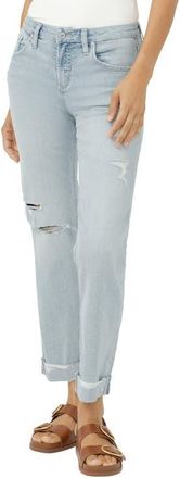 Silver Jeans Co Chelsea Cuffed Boyfriend Jeans in Paradise Cove at Nordstrom, Size 25 27