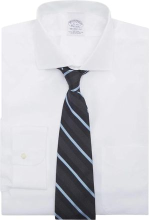 Brooks Brothers Regent Fit Non-Iron Spread Kraag Overhemd - Heren - Zakelijke Overhemden - Wit - XL - Katoen - Overhemden