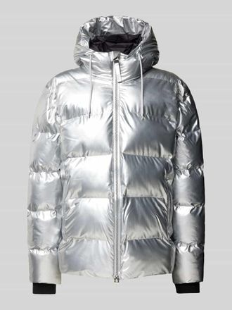 Rains Regular Fit Steppjacke mit Kapuze Modell ALTER in Silber, Gr&ouml;&szlig;e S