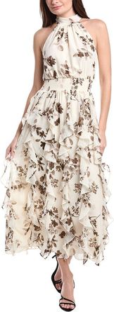 1.State Flounce Cascading Maxi Dress