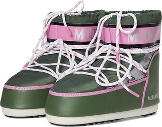 Moon Boot Icon Low Space Racing Womens Cold Weather Boots Forest Green : EU 42-44 (US Womens 10-11.5) B - Medium, Synthetic