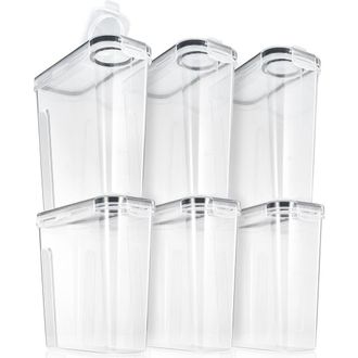 Sorbus 6-Pack Airtight Cereal Storage Containers in Clear at Nordstrom Rack