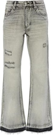 Misbhv Flared Jeans - Dames - Flared Jeans - Grijs - W27 - Jeans