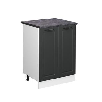 Vicco Mueble Bajo De Cocina R-line, Antracita Casa De Campo, 60 Cm, Et Antracita