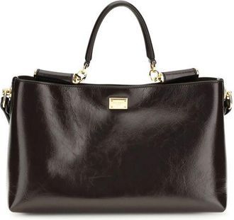 Dolce & Gabbana Brown Calf Leather Bos Taurus Shoulder Womens Bag
