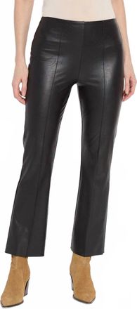 Lyss&eacute; Elysse Vegan Leather Ankle Pant In Black