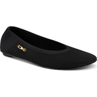 DKNY Avery Knit Ballet Flat in Black at Nordstrom, Size 9.5