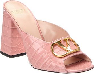 Valentino Vlogo Signature Leather Sandal