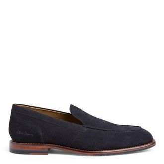 Oliver Sweeney Mens Newark Navy Suede - Size UK 9