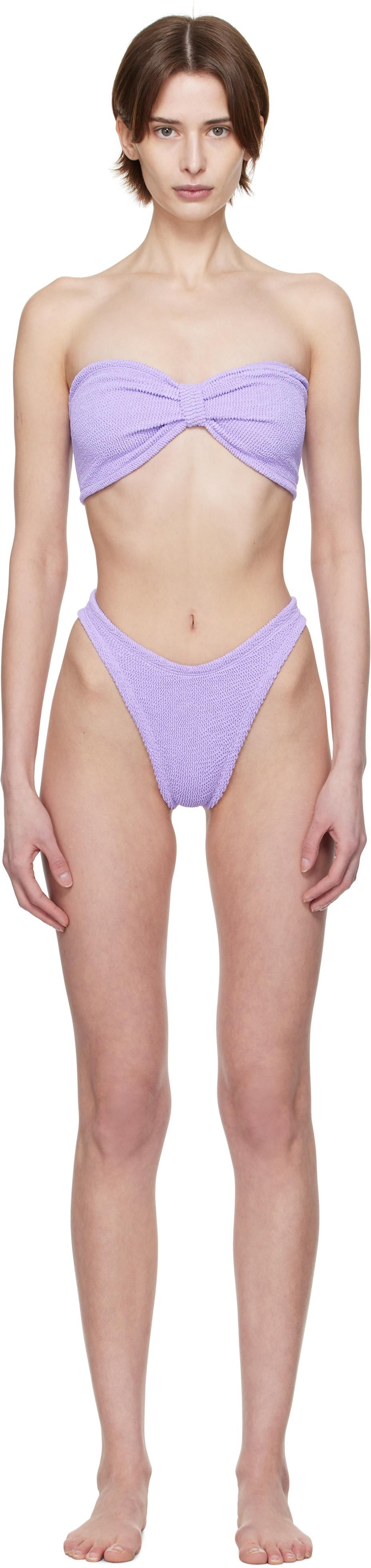 【関税込み】Hunza G パープル Tina ビキニ Hunza G Purple Tina Bikini from $198.00 - on Stylight