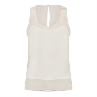 Ted Baker Vrouwen/dames Racerback Mouwloze Vest Top (Ivoor)