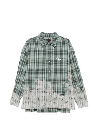 Evisu Ht, Seagull Aop ls Checked Shirt
