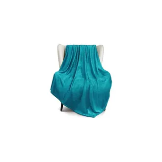 OEM Manta De Lana Extragrande De 50x70 Pulgadas, 300 G/m&sup2;, Ultrasuave Y C&aacute;lida, De Color Azul Verdoso, Apta Para Todas Las Estaciones, Manta De Felpa C&oacute;mo
